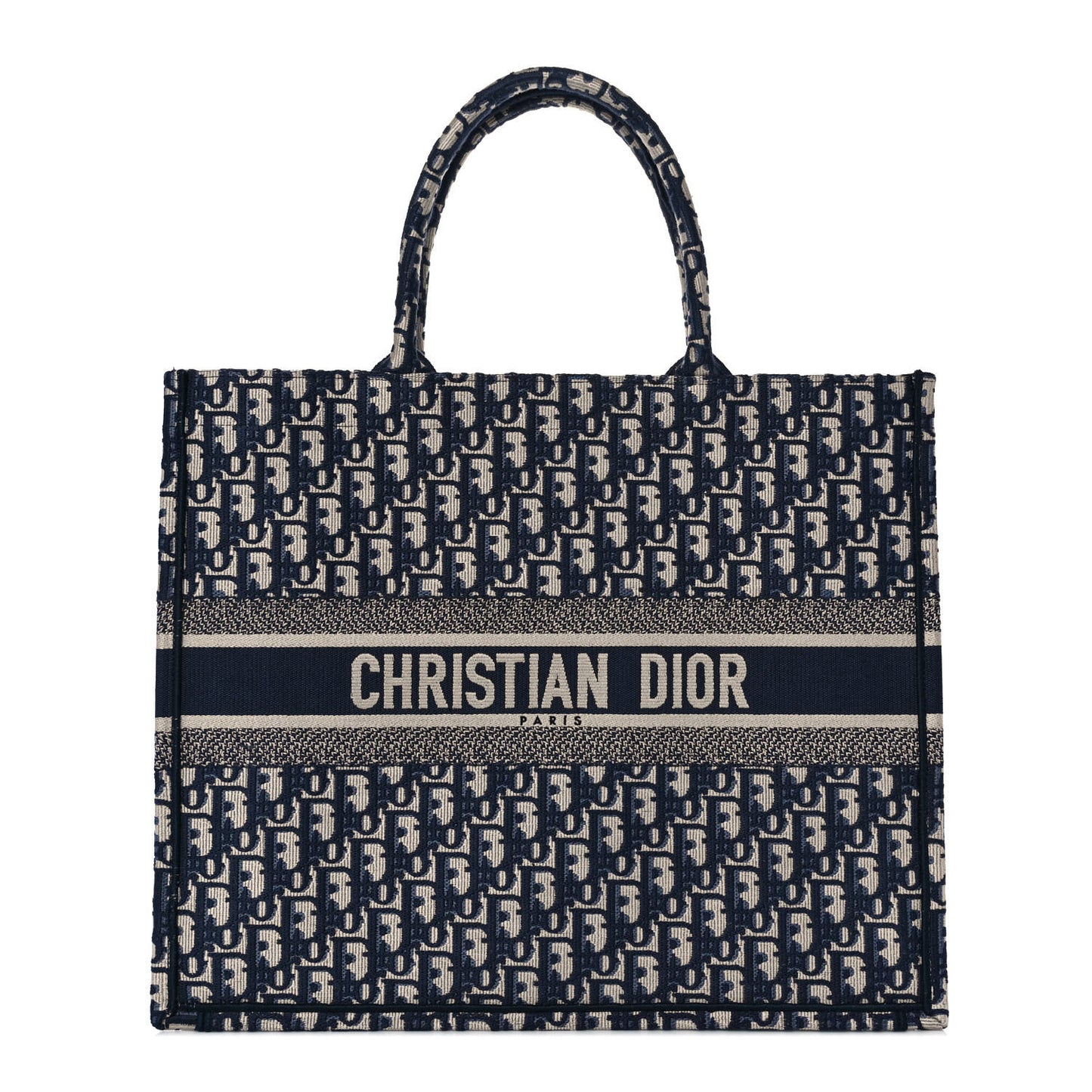 Oblique Large Book Tote Blue Multicolor