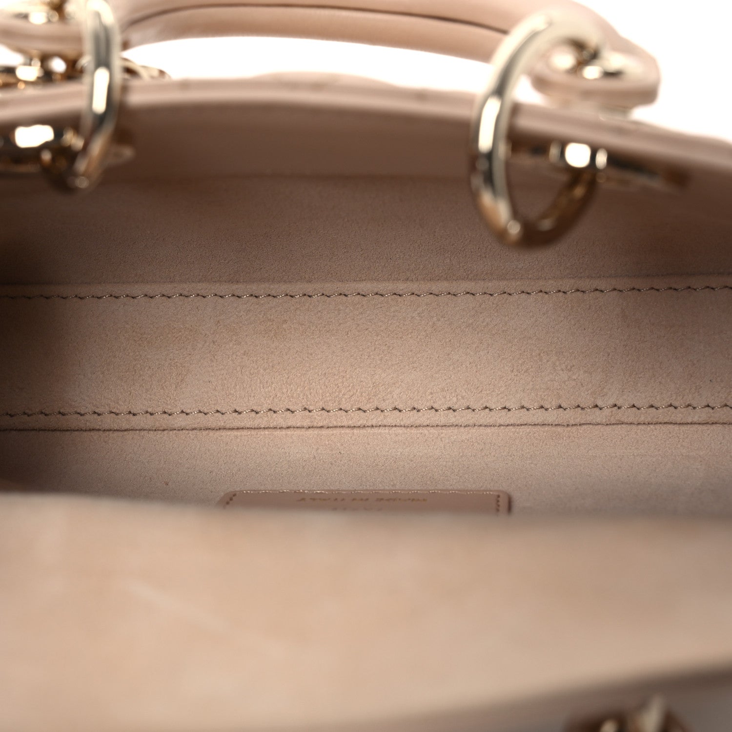 Christian Dior Lambskin Cannage Micro Lady D-Joy Sand Rose 5 of 11