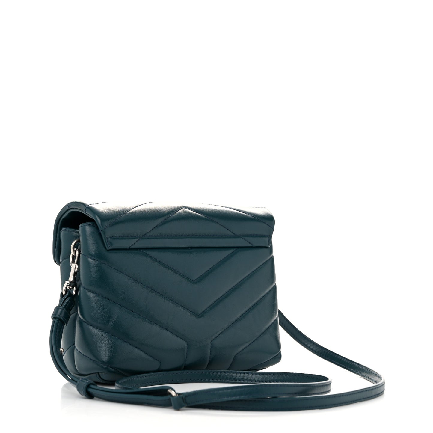 Calfskin Y Quilted Monogram Toy Loulou Satchel Dark Turquoise