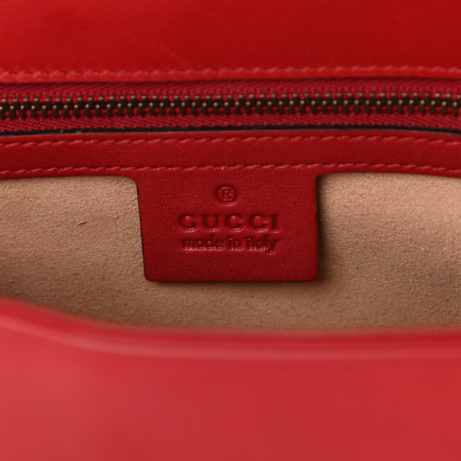 Gucci Calfskin Matelasse Small GG Marmont Shoulder Bag Hibiscus Red 6 of 9