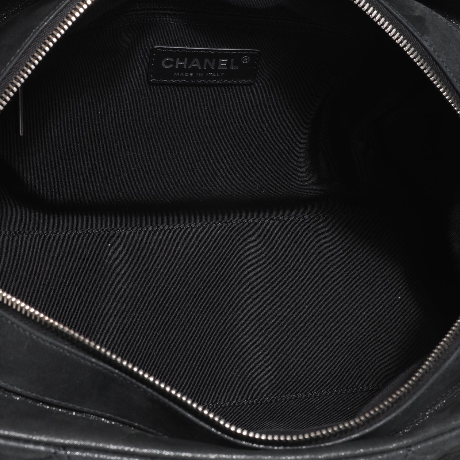 Chanel Iridescent Calfskin Chic Quilt Bowling Bag Black 5 of 7