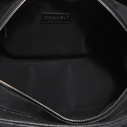 Chanel Iridescent Calfskin Chic Quilt Bowling Bag Black 5 of 7