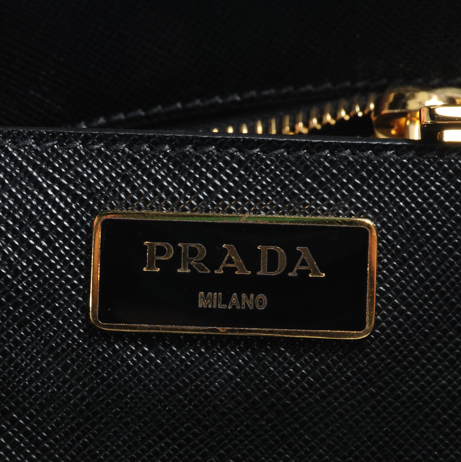 Prada Saffiano Lux Medium Tote Nero Black 7 of 9