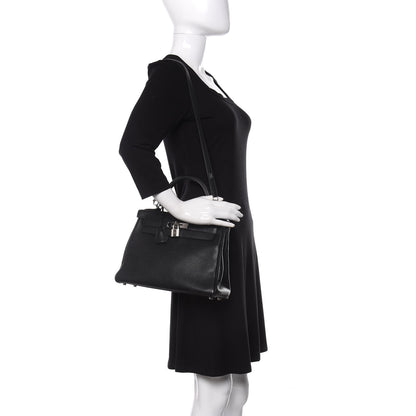 Hermes Taurillon Clemence Kelly Retourne 28 Black 2 of 10