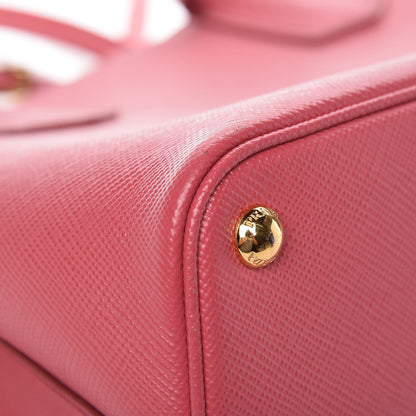Prada Saffiano Cuir Medium Double Bag Tamaris Pesca 14 of 15
