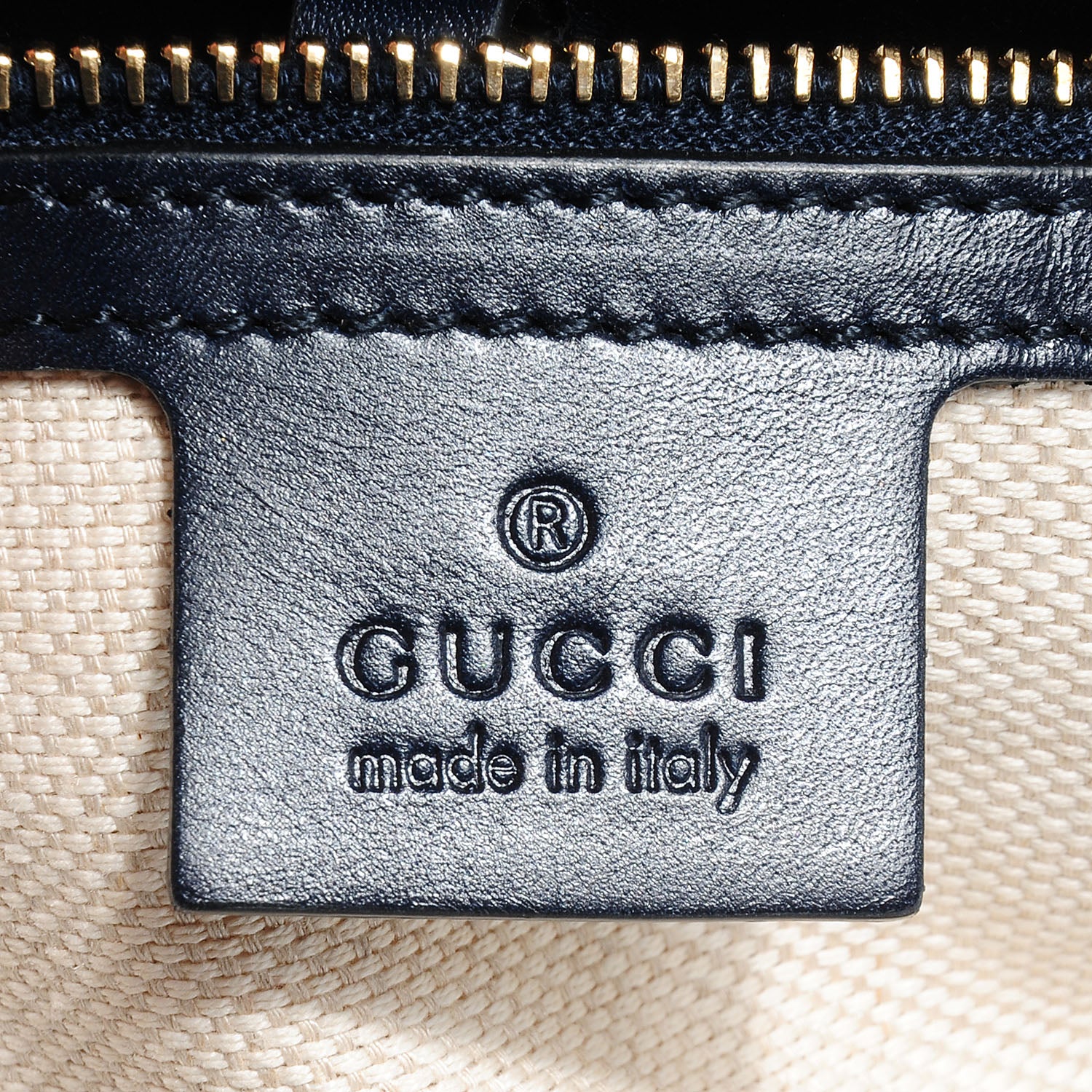 Gucci Monogram Medium Brick Lane Tote Navy 6 of 7
