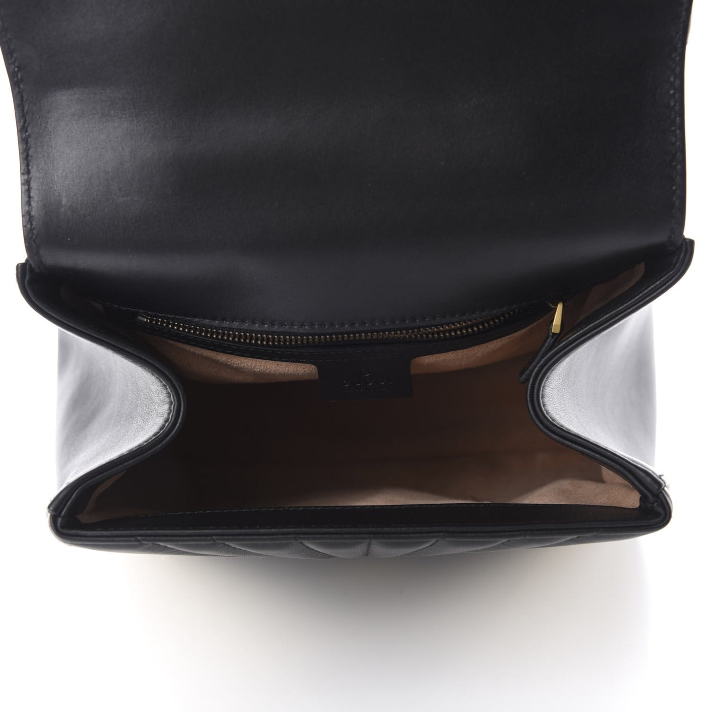 Calfskin Bamboo Trapuntata Queen Margaret Backpack Mystic White Black
