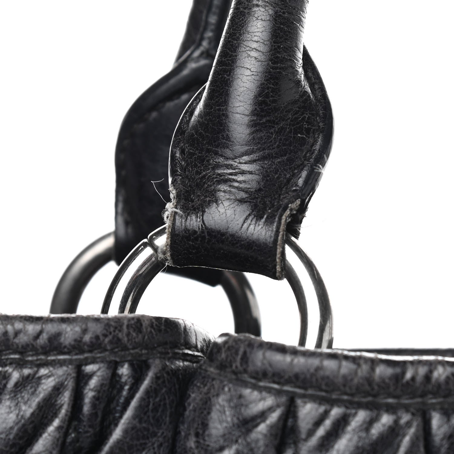 Miu Miu Nappa Matelasse Tote Black 7 of 10
