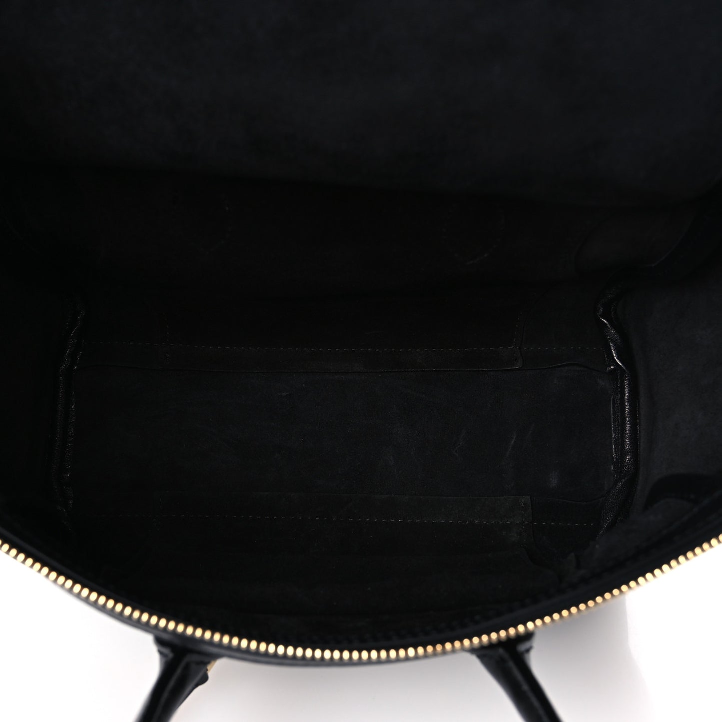 Supple Shiny Lambskin Little New Luggage Black