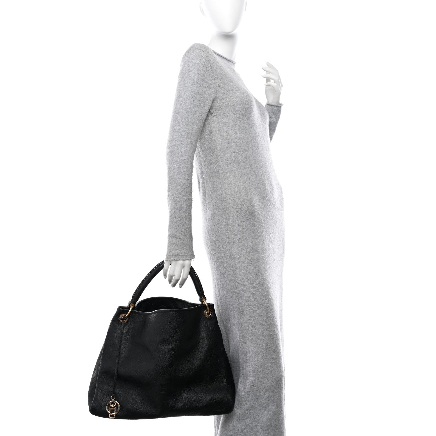 Louis Vuitton LOUIS VUITTON Empreinte Artsy MM Black 2 of 9