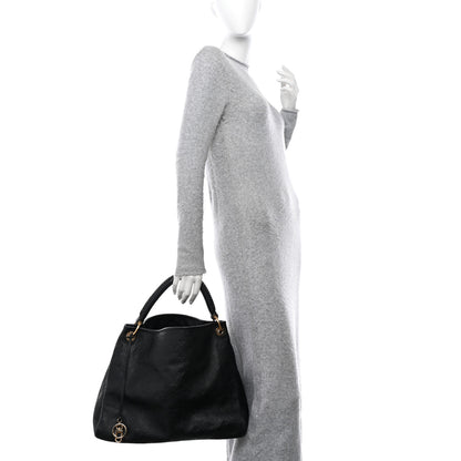Louis Vuitton LOUIS VUITTON Empreinte Artsy MM Black 2 of 9