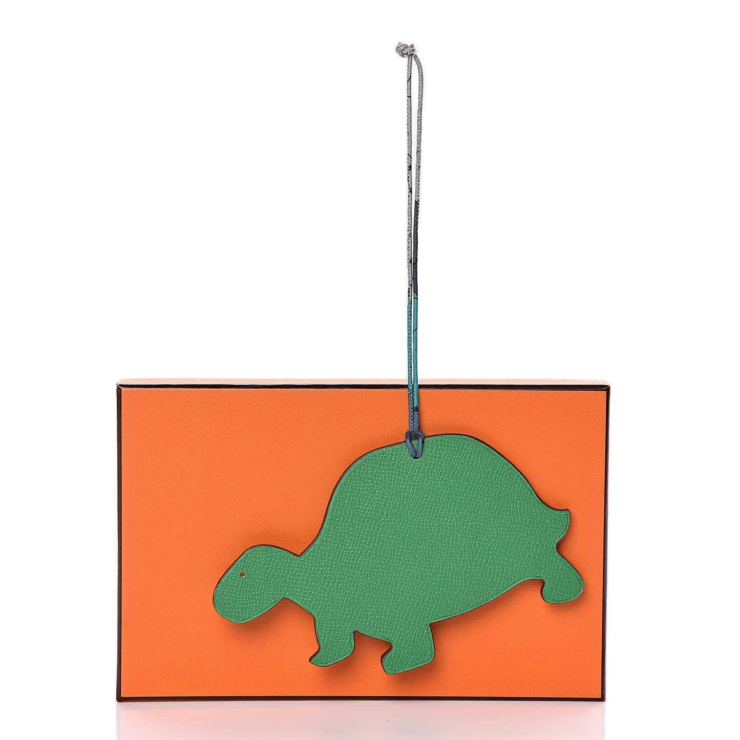 Epsom Togo Petit H Turtle Bag Charm Bamboo Gold