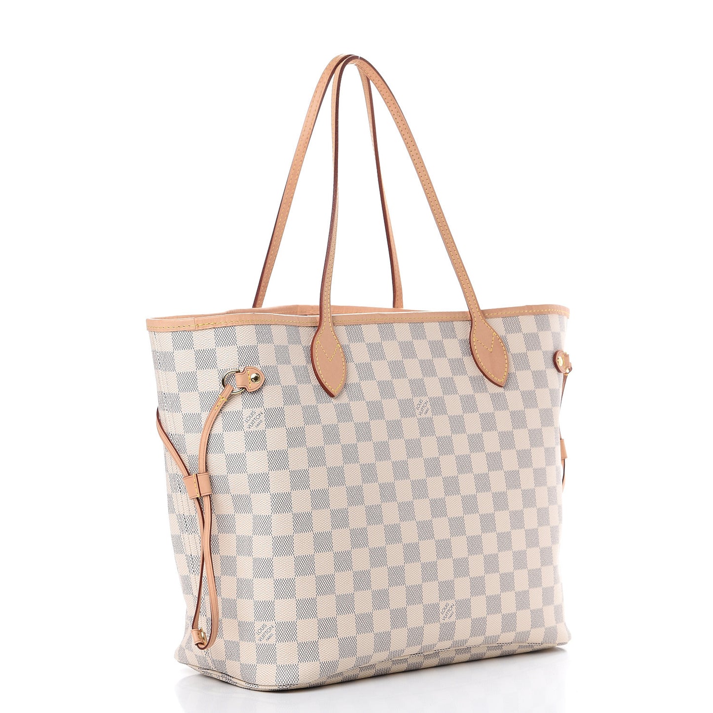 Damier Azur Neo Neverfull MM Rose Ballerine