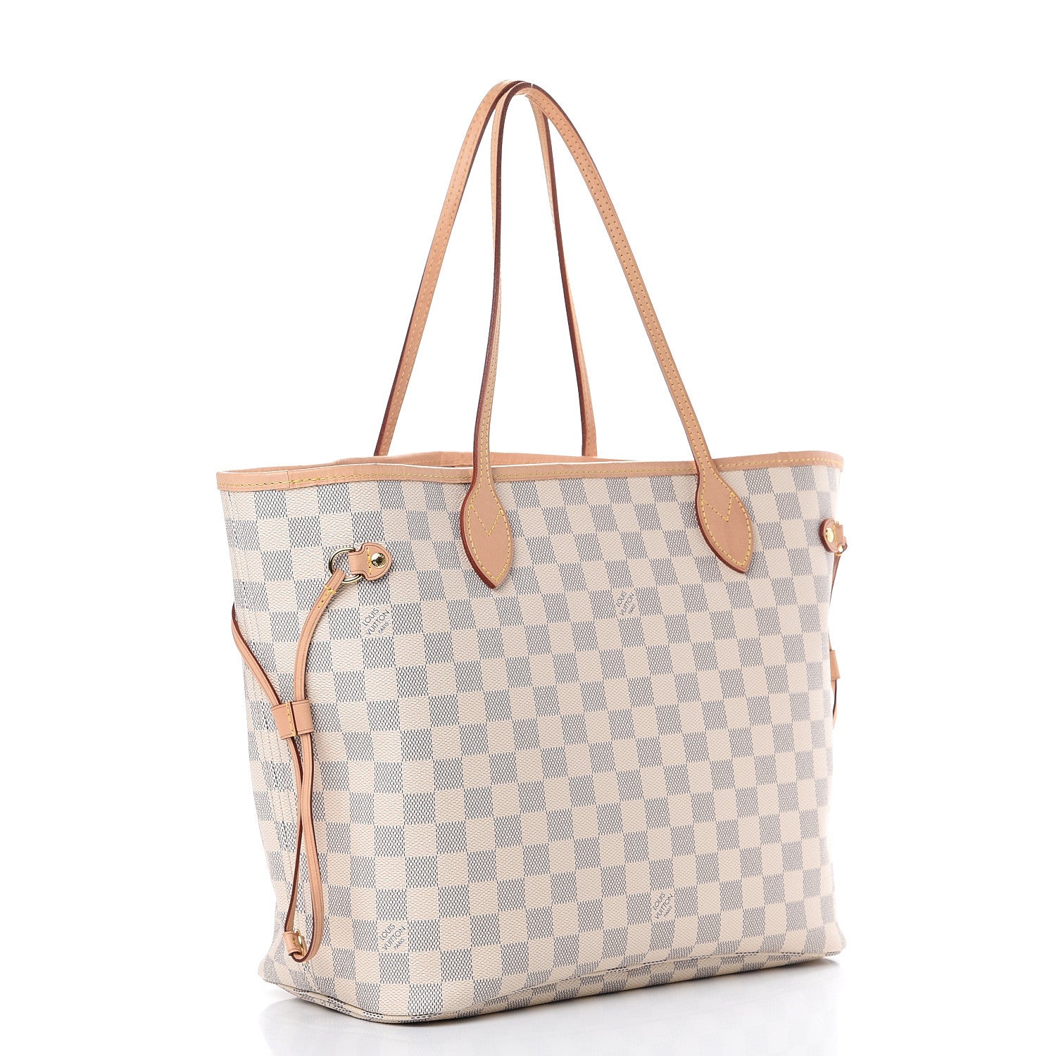 Louis Vuitton Damier Azur Neo Neverfull MM Rose Ballerine 3 of 12