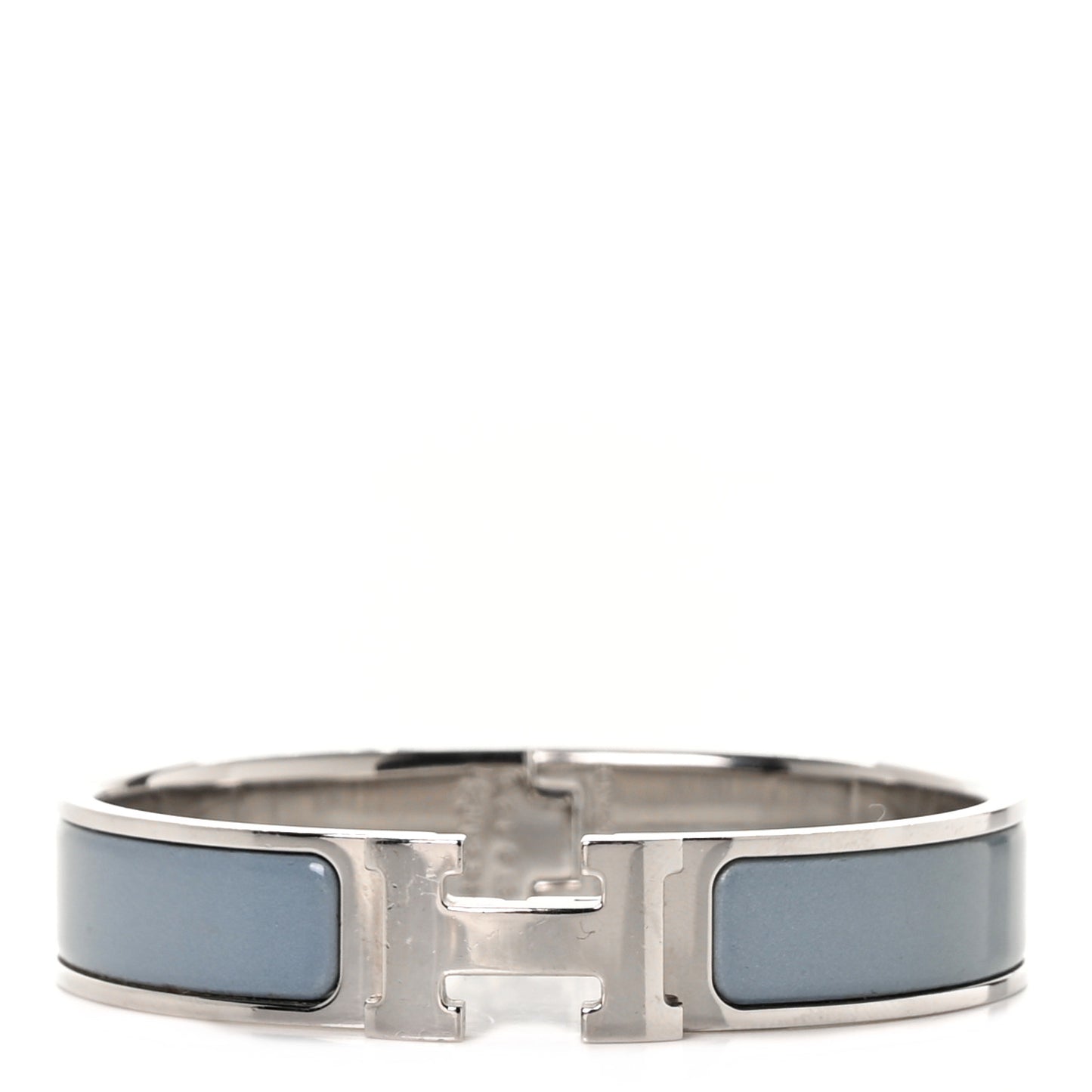 Enamel Narrow Clic Clac H Bracelet PM Gris Orage