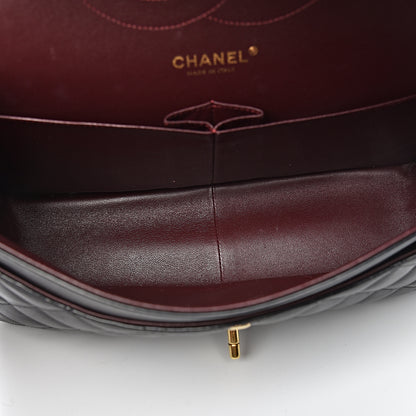 Chanel Lambskin Quilted Jumbo Double Flap Black 5 of 13