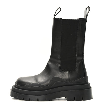 Bottega Veneta Calfskin The Lug Chelsea 55mm Boots 38 Black 1 of 8