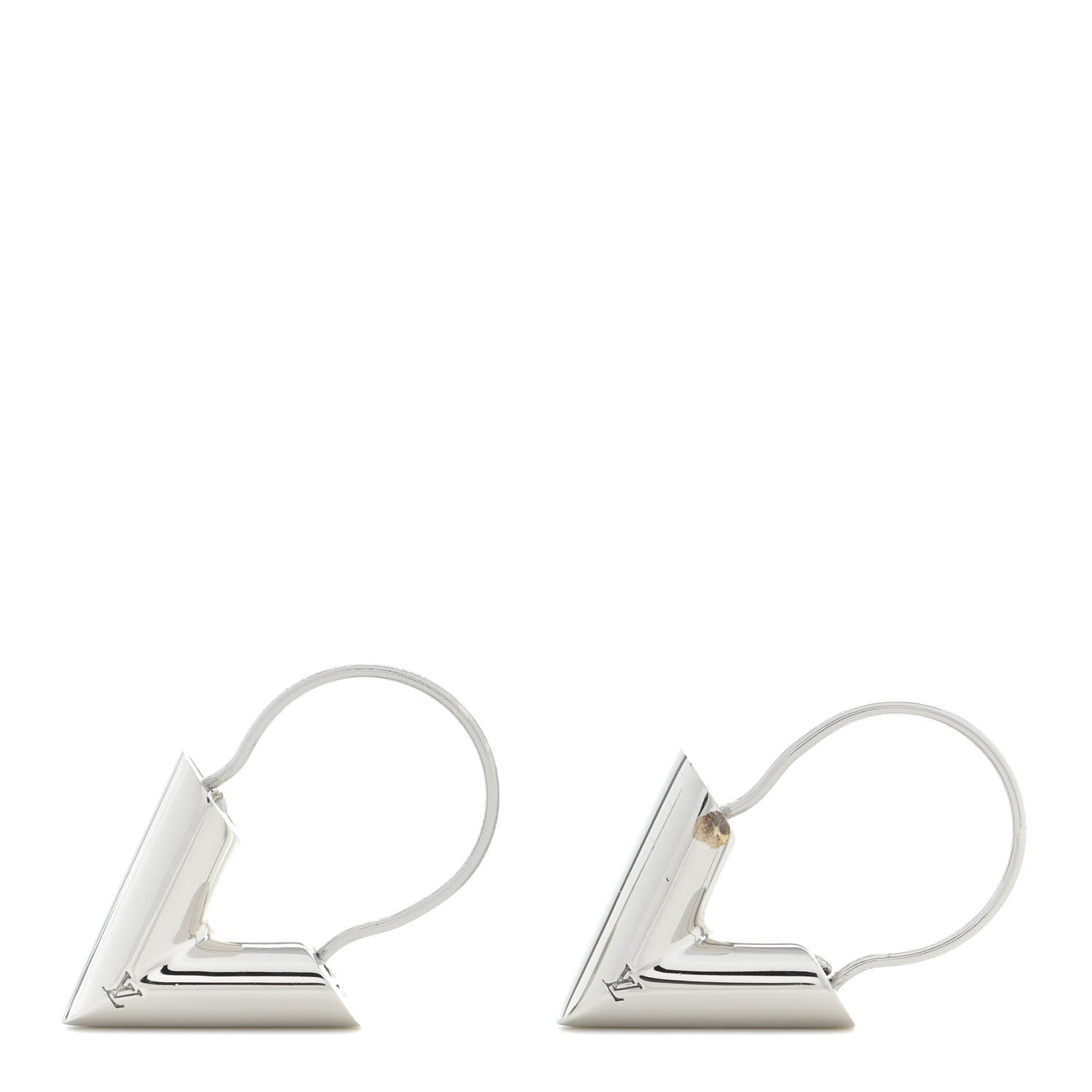 Louis Vuitton Essential V Hoop Earrings Silver 1 of 7
