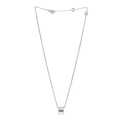 Bulgari 18K White Gold B.Zero1 Pendant Necklace 3 of 4