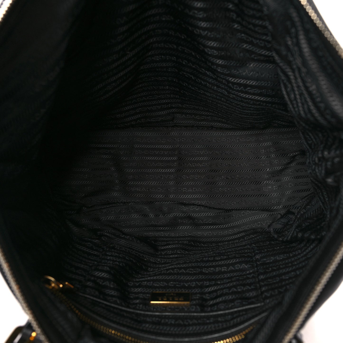 Tessuto Nylon Saffiano Tote Black