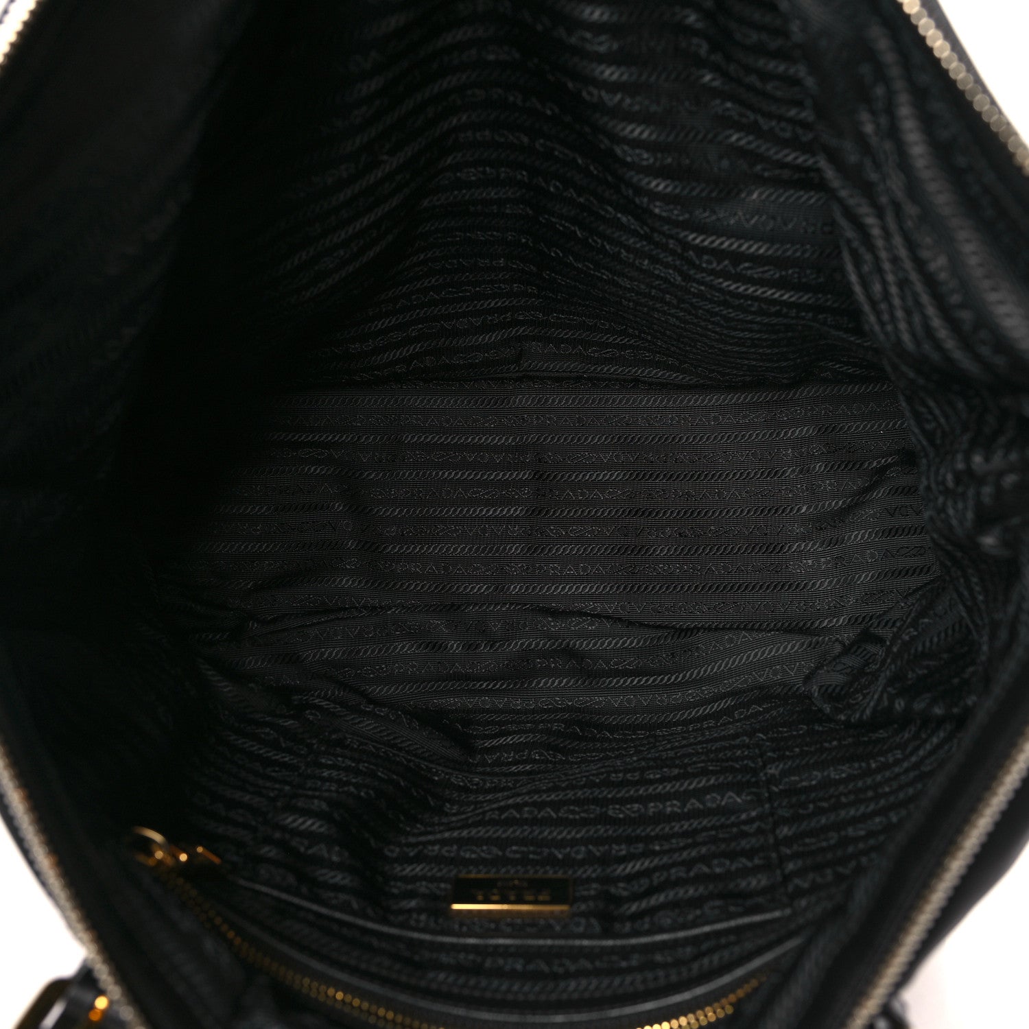 Prada Tessuto Nylon Saffiano Tote Black 4 of 8