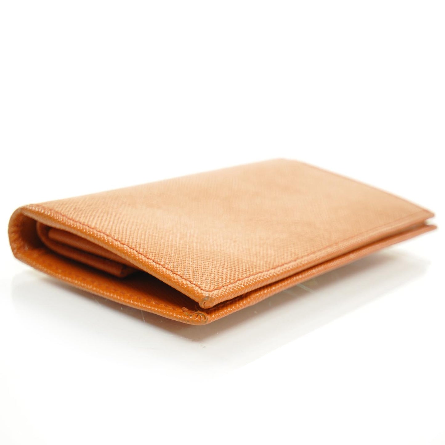 Saffiano Card Holder Wallet Orange