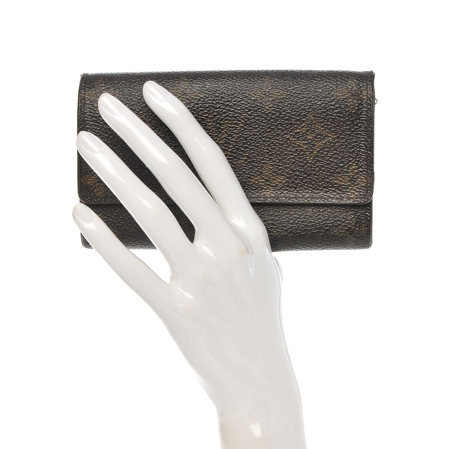 Louis Vuitton Monogram Porte Monnaie Tresor Wallet 2 of 12