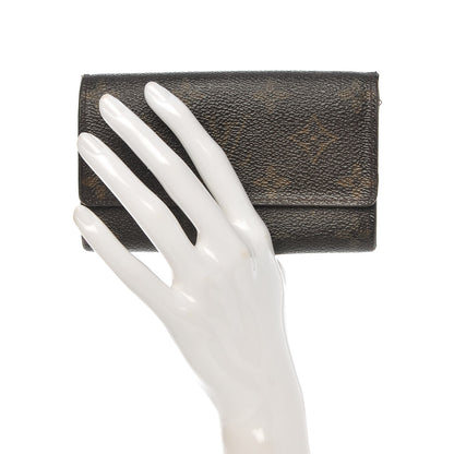 Louis Vuitton Monogram Porte Monnaie Tresor Wallet 2 of 12