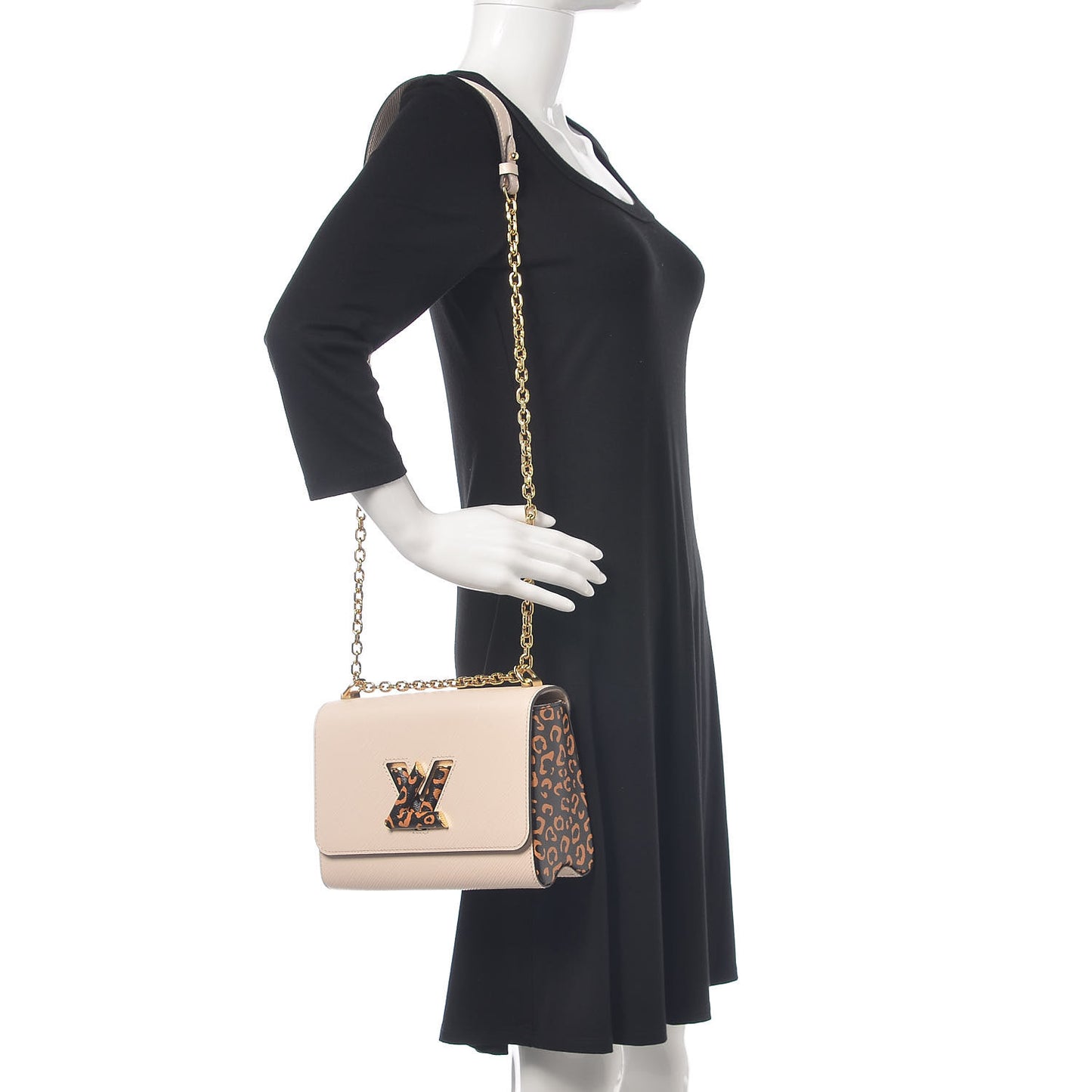 Epi Giant Jungle Twist Shoulder Bag MM Quartz