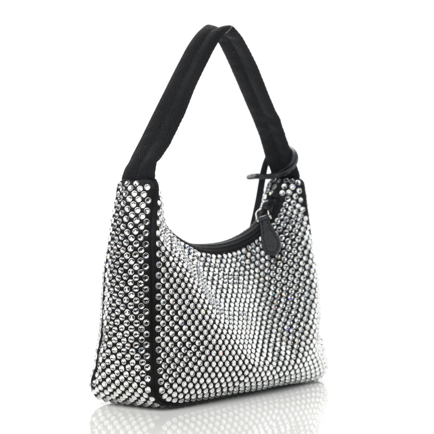 Satin Crystal Mini Re-Edition 2000 Bag Cristal