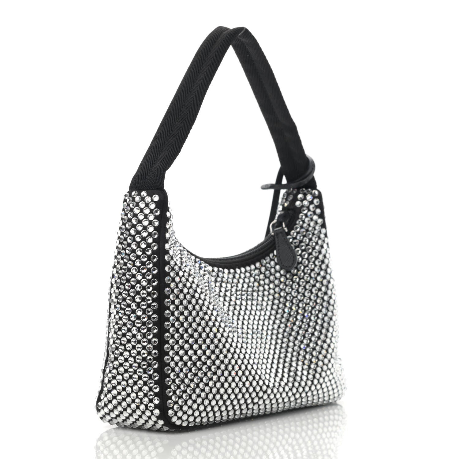 Prada Satin Crystal Mini Re-Edition 2000 Bag Cristal 3 of 10