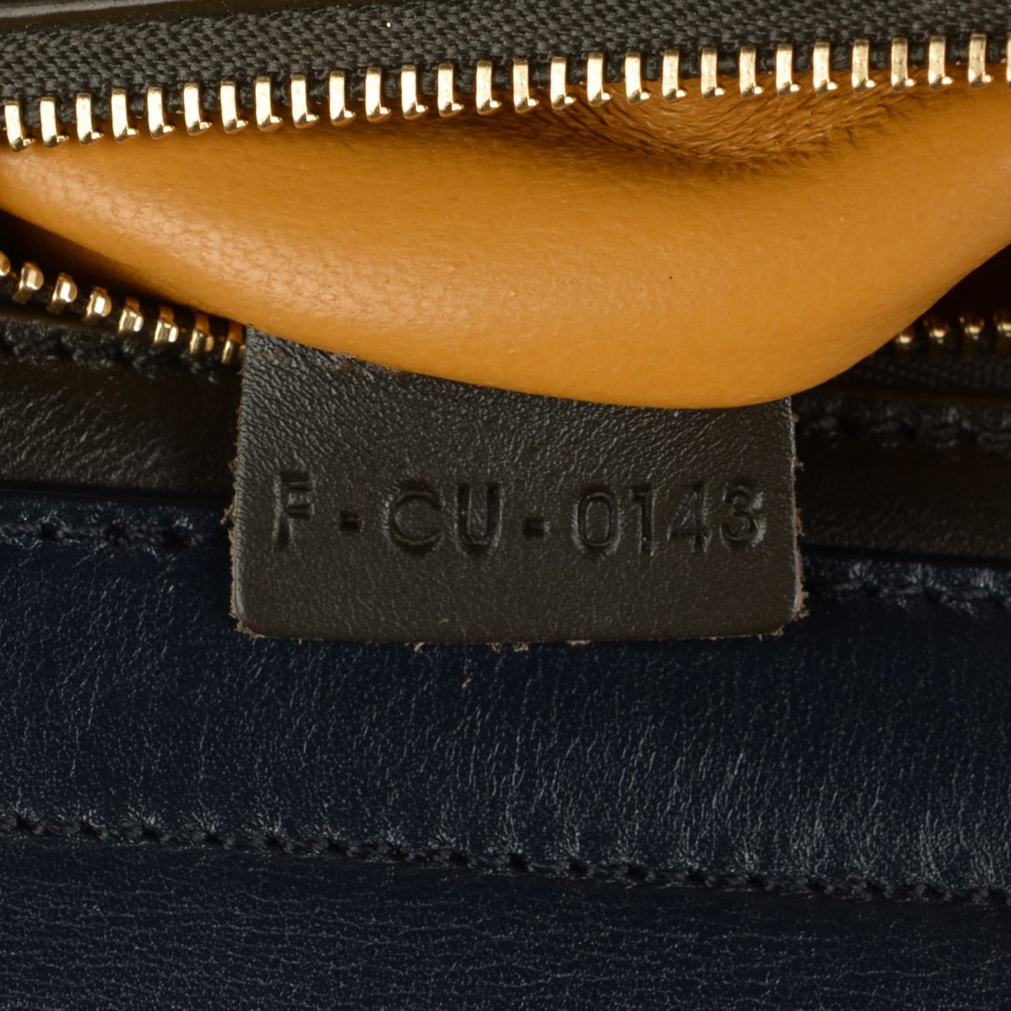 Smooth Calfskin Suede Medium Tri-Color Trapeze Mustard