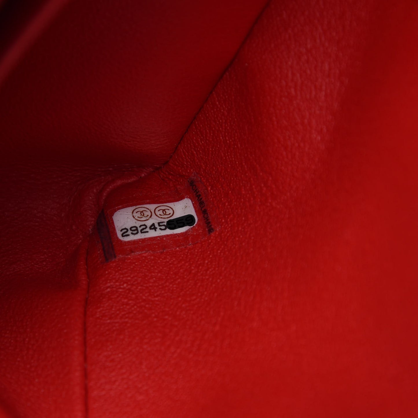 Patent Calfskin Quilted Mini Rectangular Flap Red