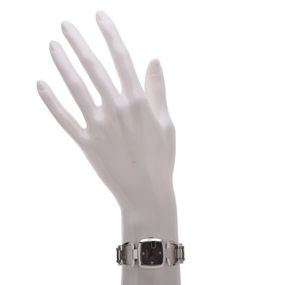Gucci Stainless Steel Diamond 24mm G-Gucci Square Quartz Watch Brown 2 of 7