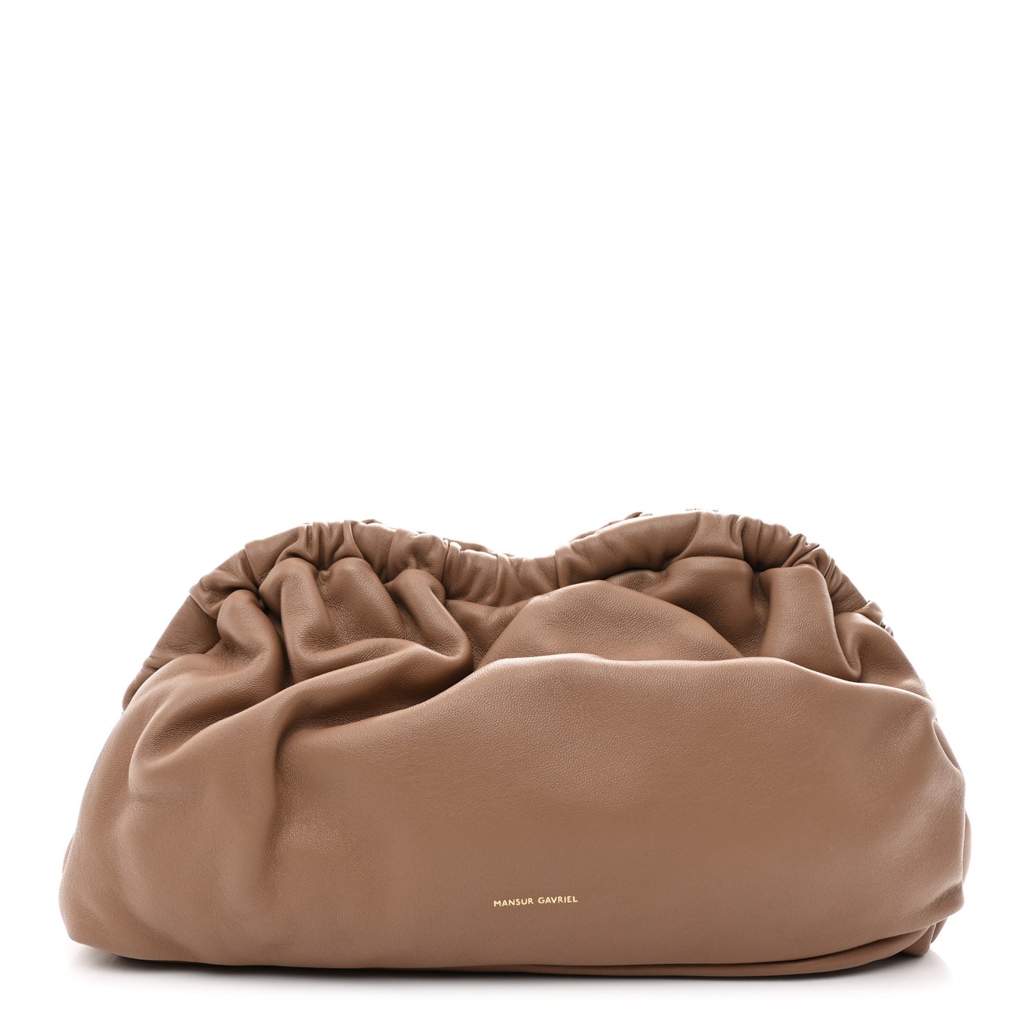 Lambskin Cloud Clutch Biscotto
