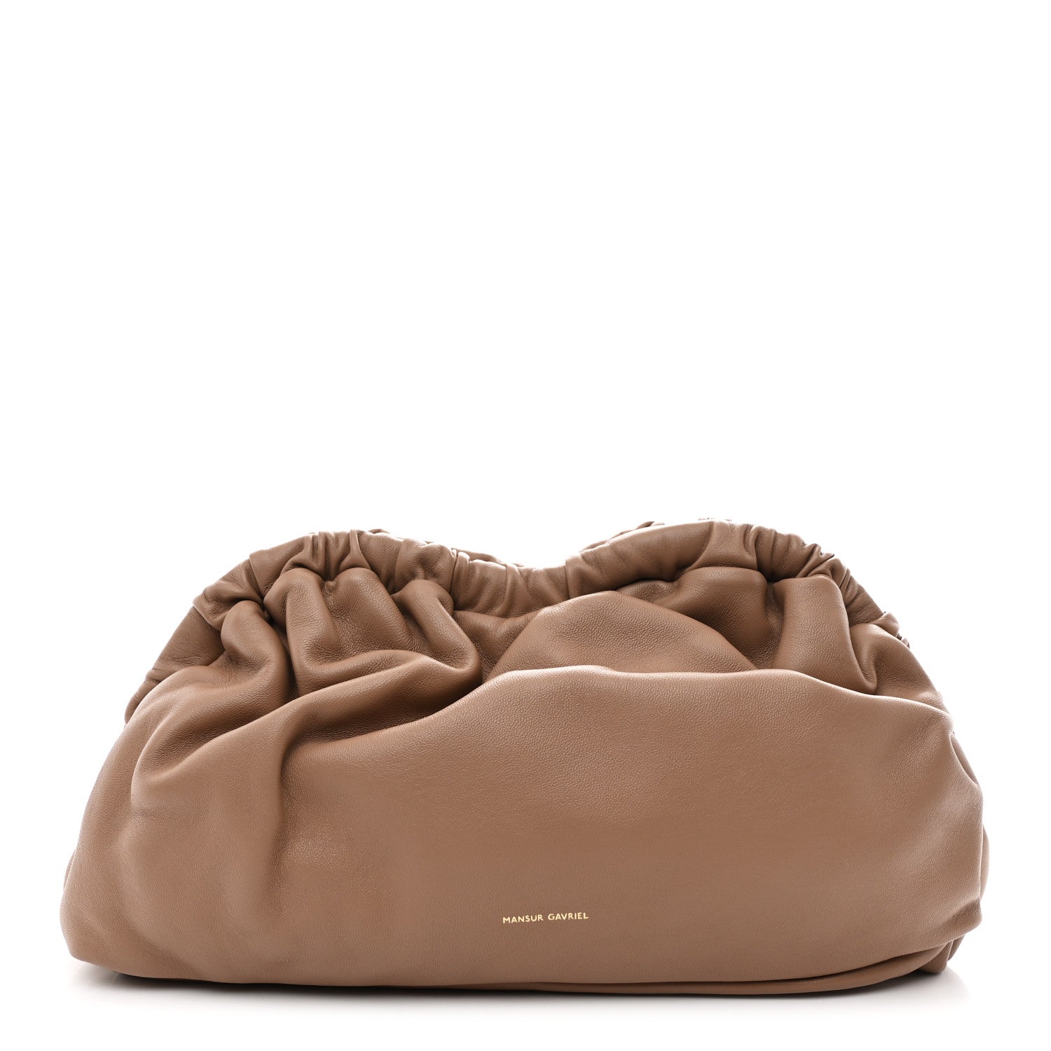 Mansur Gavriel Lambskin Cloud Clutch Biscotto 1 of 9
