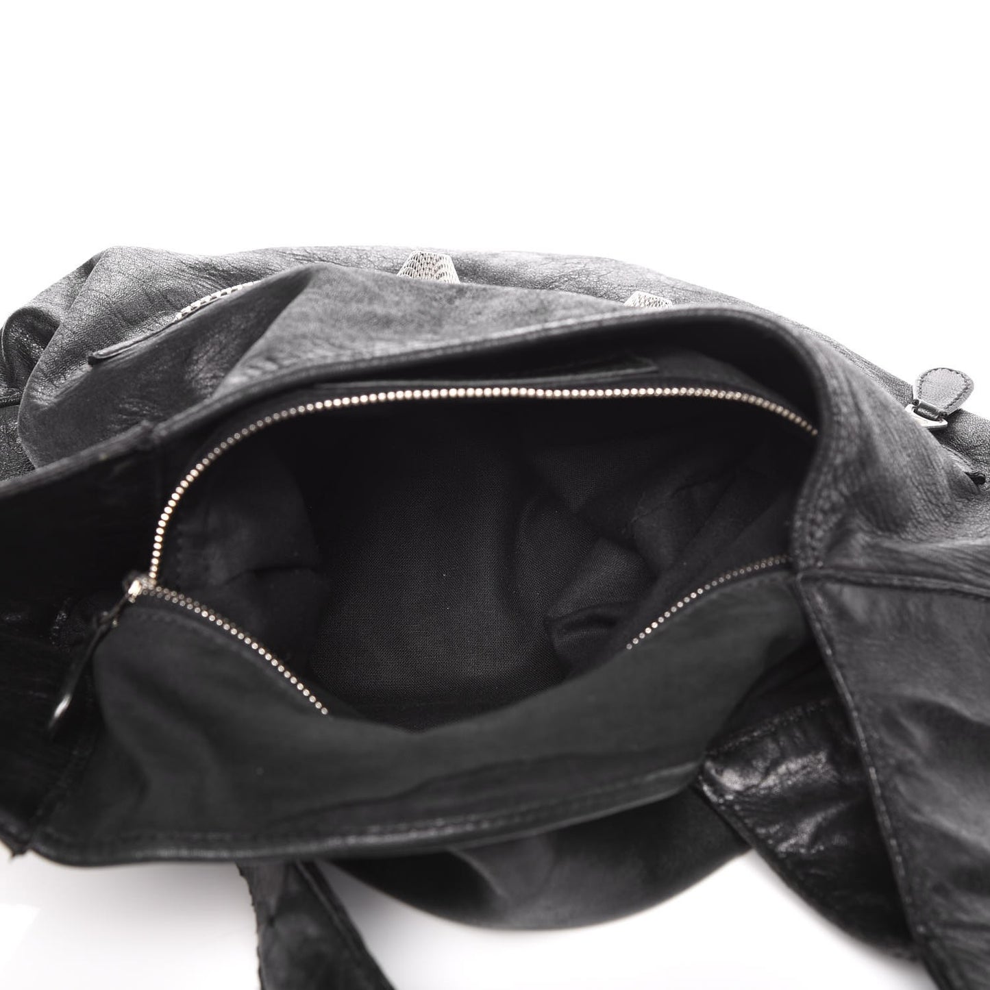 Chevre Giant 21 Silver Hardware Besace Hobo Black
