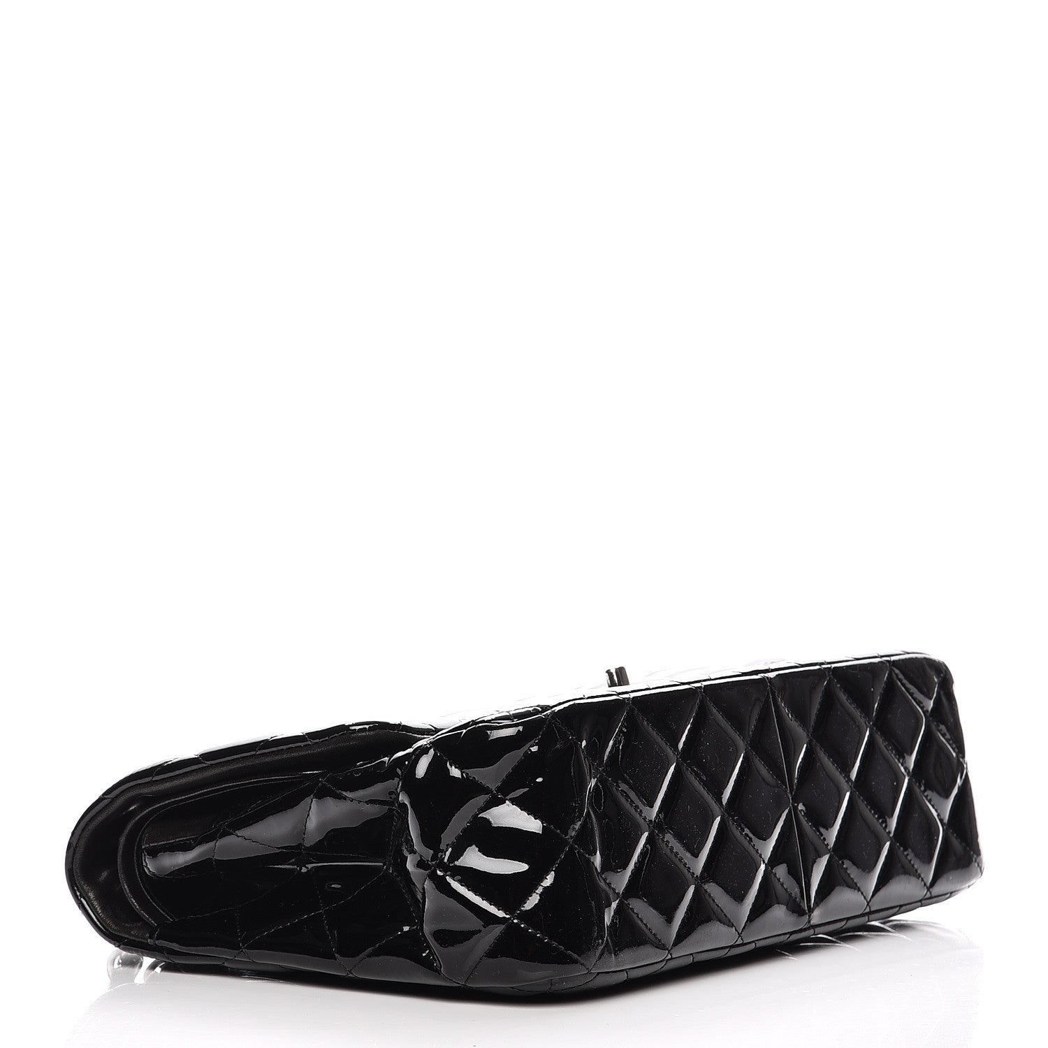 Chanel Patent Quilted Jumbo Double Flap Black 4 of 9