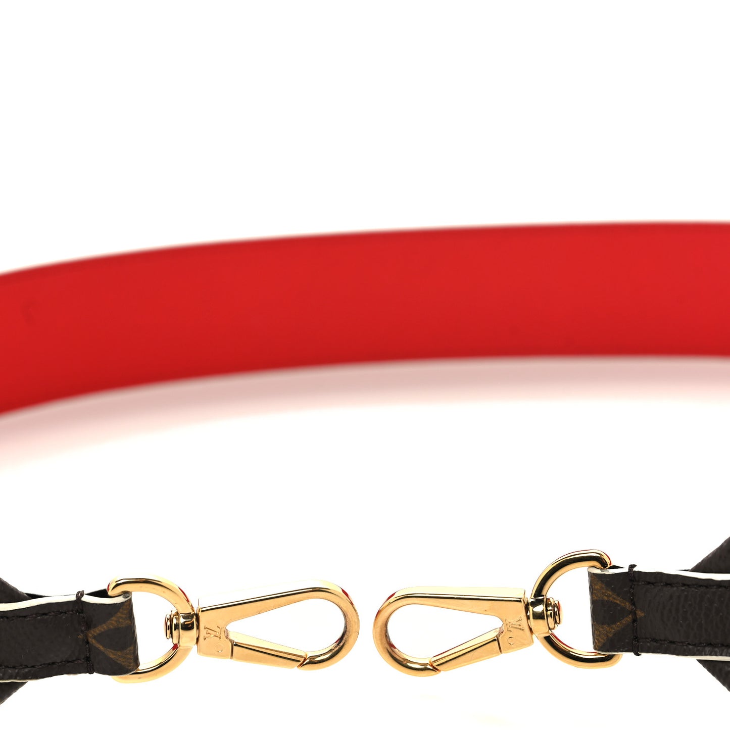 Monogram Bandouliere Shoulder Strap Red