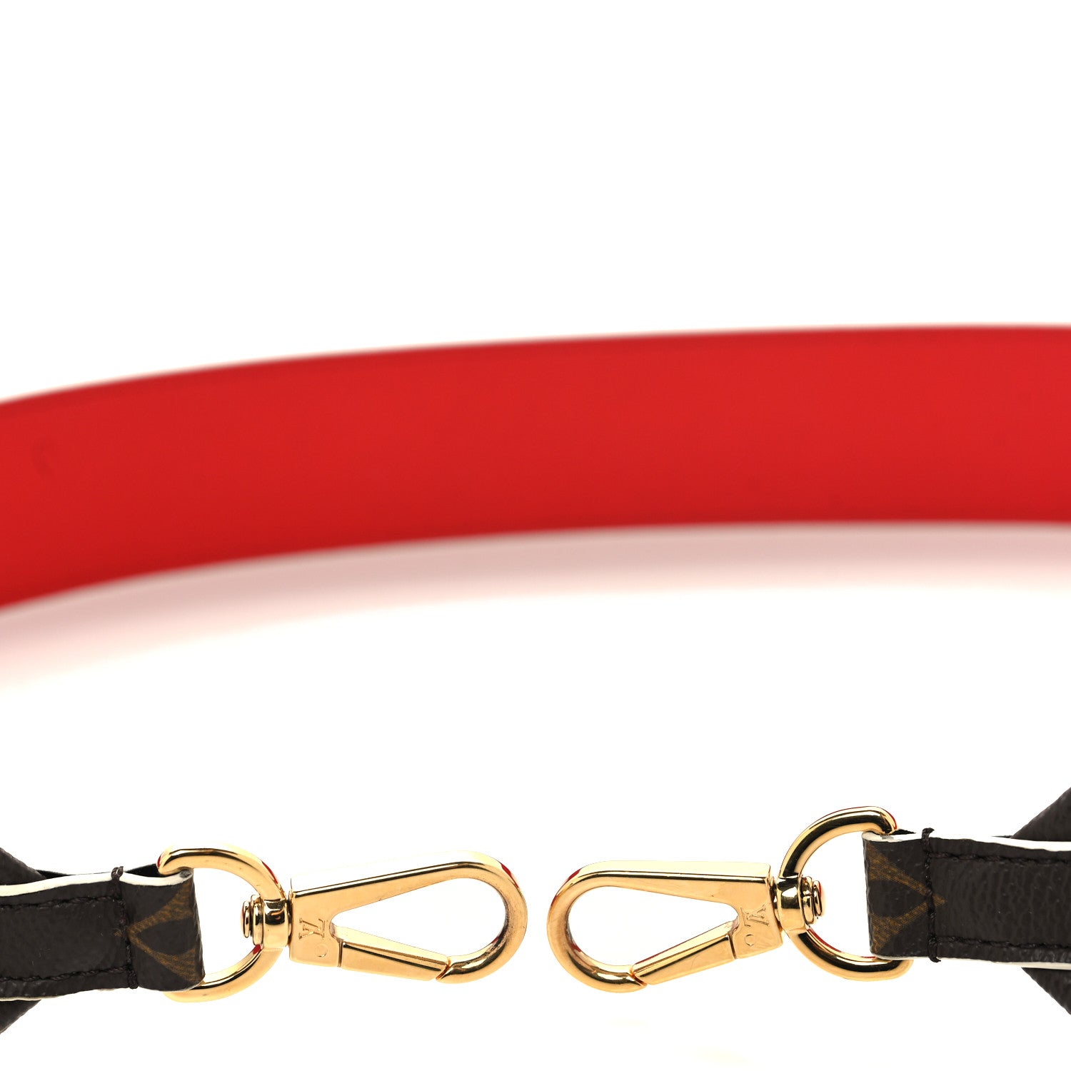 Louis Vuitton Monogram Bandouliere Shoulder Strap Red 3 of 5