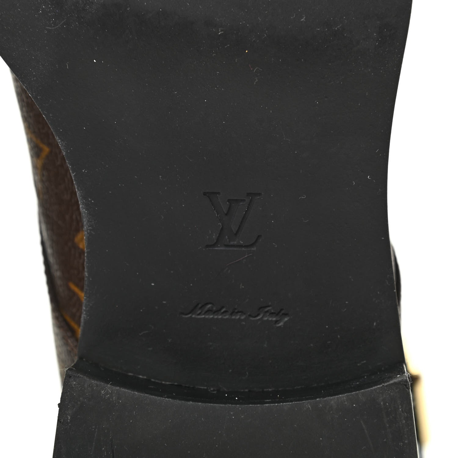 Louis Vuitton Calfskin Monogram Wonderland Flat Ranger Boots 38 Black 7 of 10