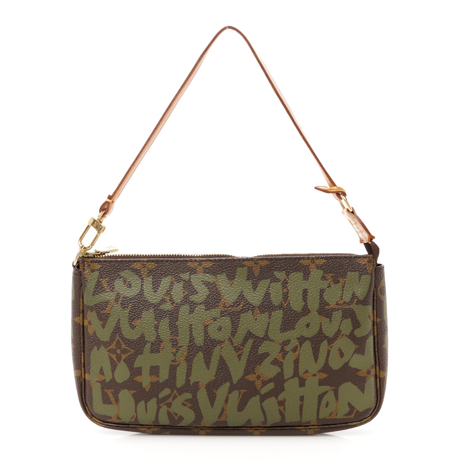 Louis Vuitton Monogram Graffiti Pochette Accessories Kaki 1 of 10