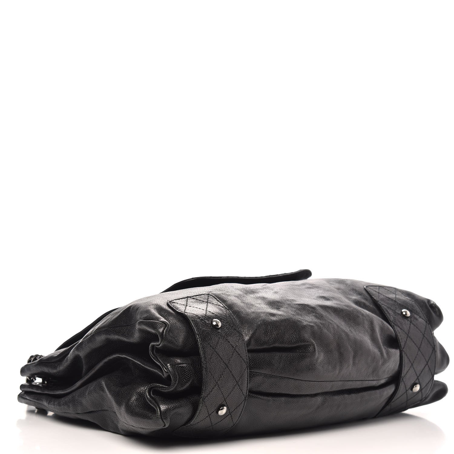 Chanel Glazed Caviar Pocket In The City Tote Black 4 of 11