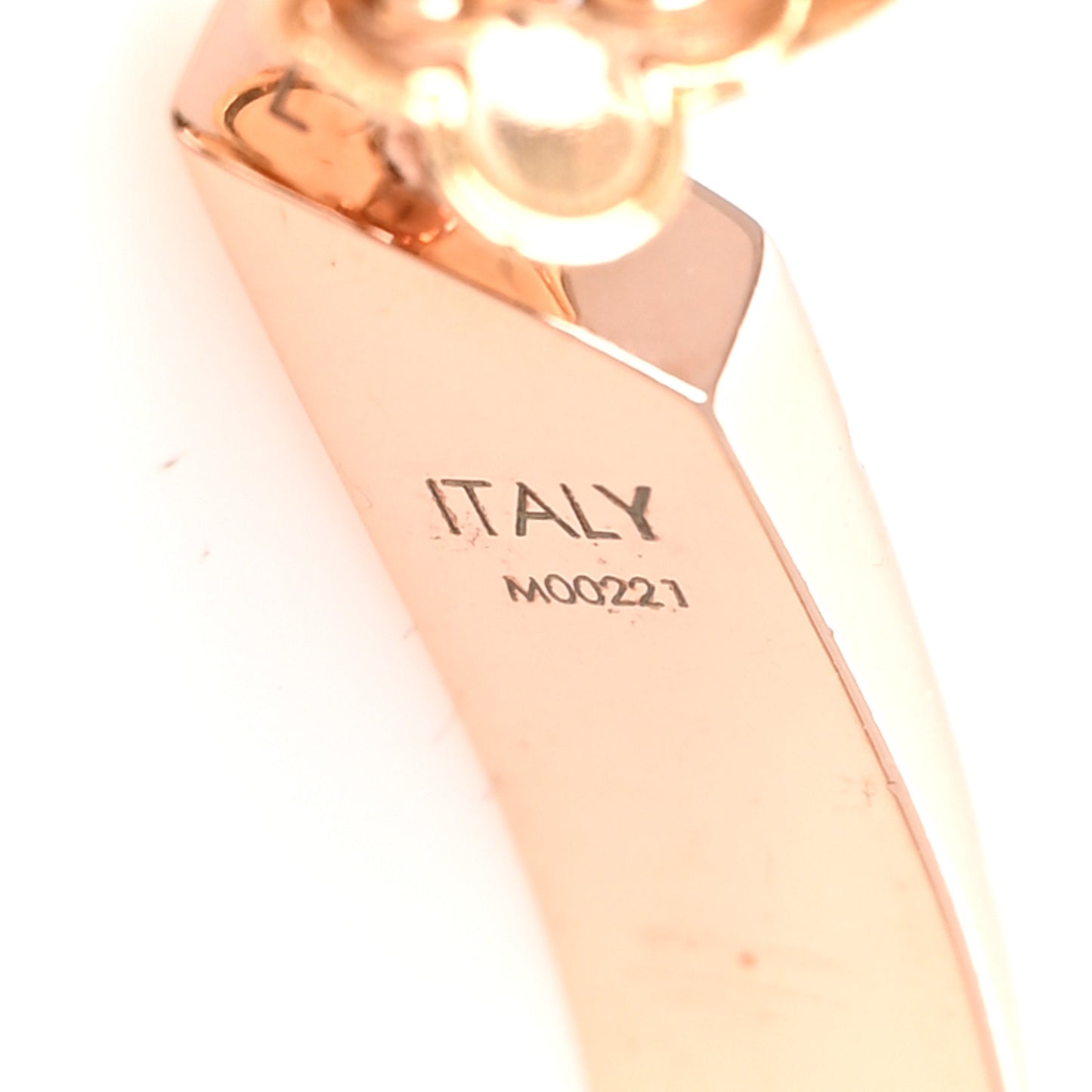 Nanogram Hoop Earrings Pink Gold