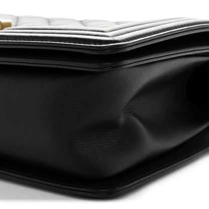 Chanel Calfskin Quilted Medium Boy Flap Black 10 of 11