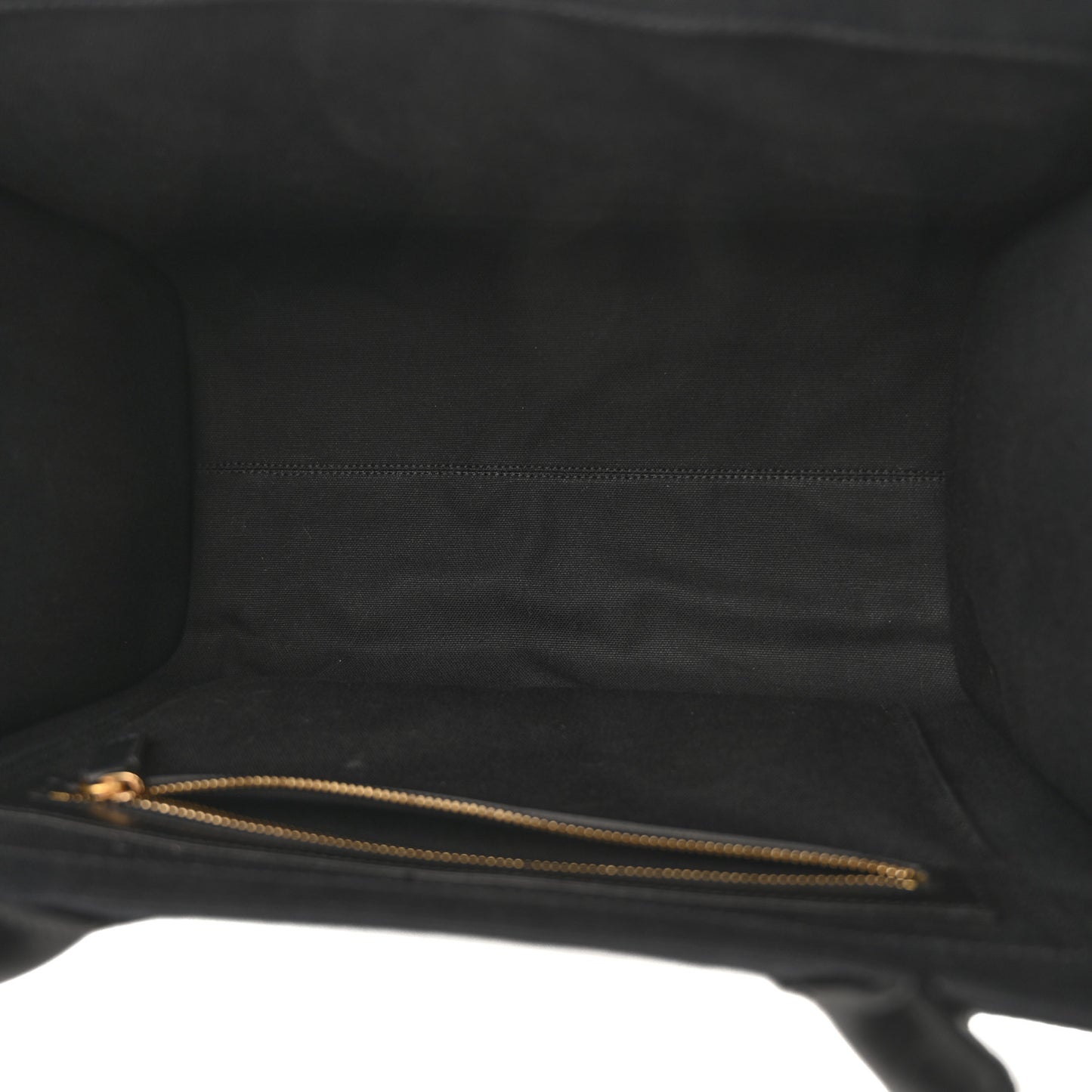 Canvas Suppler Calfskin Cabas GV Signature Tote Black