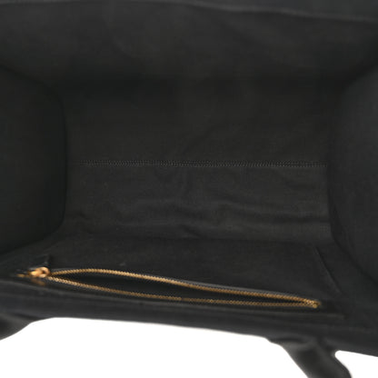 Versace Canvas Suppler Calfskin Cabas GV Signature Tote Black 5 of 14