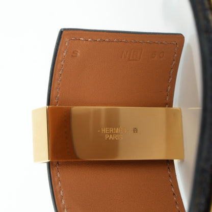 Hermes Shiny Alligator Collier De Chien CDC Bracelet S Bleu Marine 6 of 6