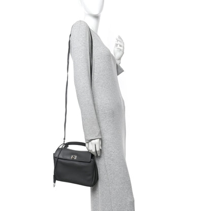 Balenciaga Natural Smooth Calfskin Mini Rodeo Top Handle Handbag Grey 2 of 12