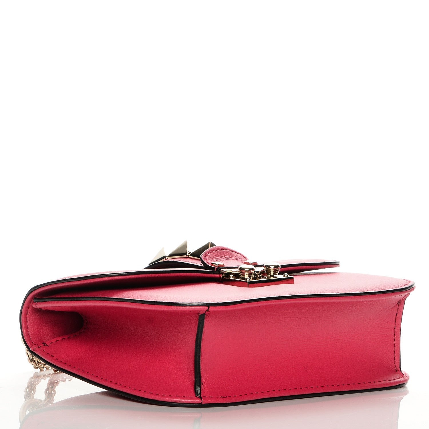 Valentino Garavani Vitello Small Glam Lock Rockstud Flap Pink 4 of 6